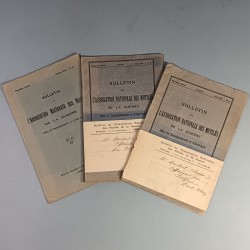 LOT DE 3 BULLETINS DE L'ASSOCIATION NATIONALE DES MUTILES DE LA GUERRE FEVRIER 1916 ET AVRIL 1917